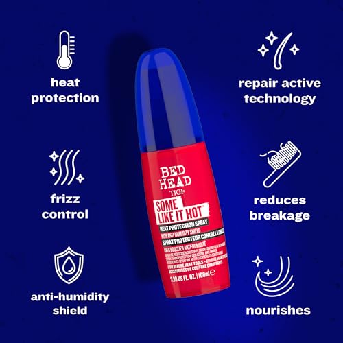 TIGI Bed Head Some Like It Hot Heat Protectant Spray 3.38 fl oz - Anti-Humidity & Damage Defense