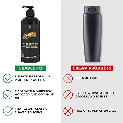 Suavecito OG Conditioner 16 oz - Hydrating Hair Care with Avocado & Coconut