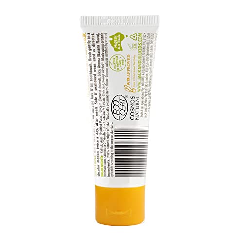 Jack N' Jill Natural Banana Toothpaste 1.76oz (Pack of 2)