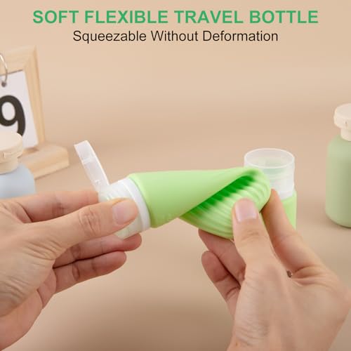 KOUWICH Travel Bottles Set - 25 Leak-Proof Refillable Toiletry Containers for TSA Travel