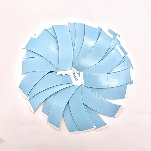 Blue 80pcs Waterproof Double Sided Wig Tape for Lace Wigs & Toupees