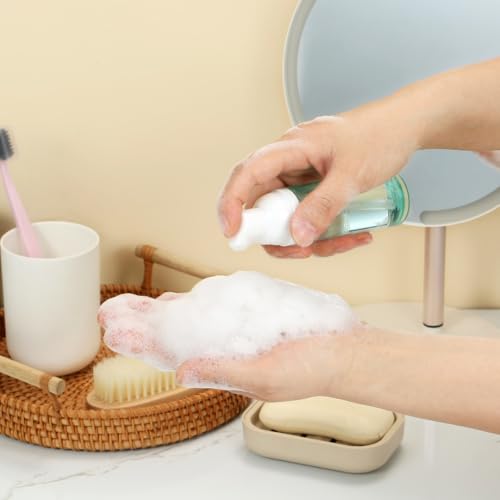 60ml Foam Pump Bottle - Refillable Travel Soap Dispenser (3 Pack)