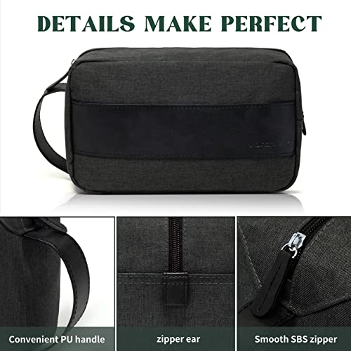 Vorspack Water Resistant Travel Toiletry Bag for Men & Women - Grey, Medium
