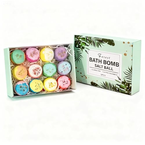 Nododugs Bath Bombs Gift Set for Women & Kids - 12 Organic Scents