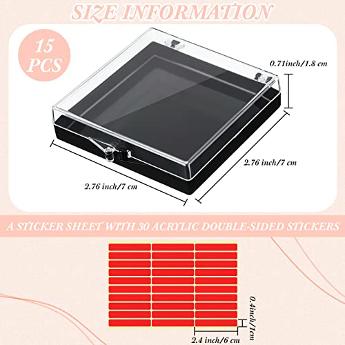 Black 15 Pcs Press-On Nail Box Set with Acrylic Display Case, Nail Organizer