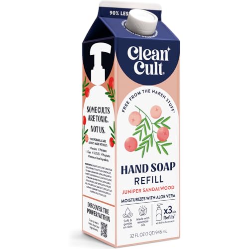 Cleancult Juniper Sandalwood Liquid Hand Soap Refill - 32 oz