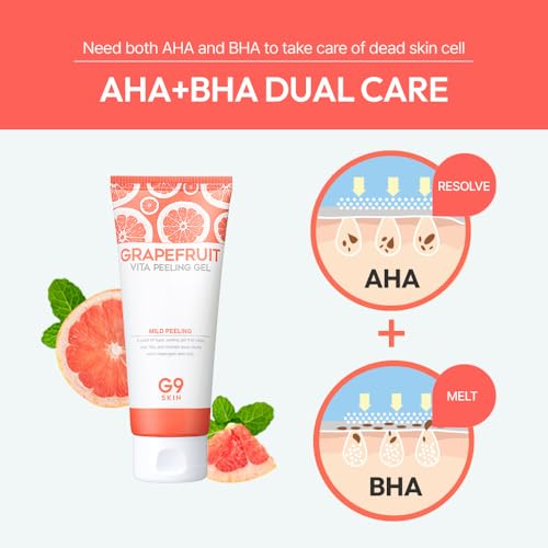 G9SKIN Grapefruit Vita Peeling Gel - Gentle Exfoliating Face Scrub 150ml
