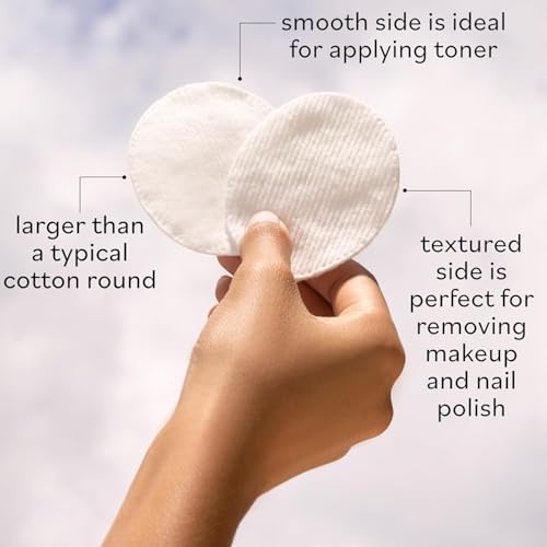 Sky Organics Organic Cotton Dual-Textured Large Pads - 120 Count, Chlorine-Free, Pack of 2