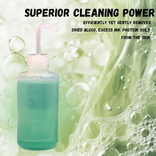 TONBAO Green Tattoo Soap Cleaner Kit 8.5oz (8.5 oz bottle included) – Ultra-Concentrated, 1:9 Dilution