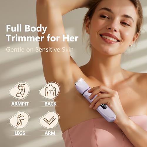 Virelle Purple Se Ver Bikini Trimmer for Women - Electric Razor & Hair Removal Epilator
