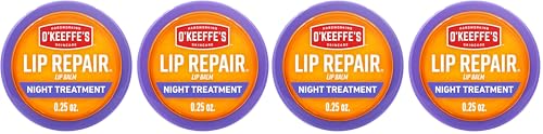O'Keeffe's Lip Repair Night Treatment Balm 4 Pack for Dry Lips