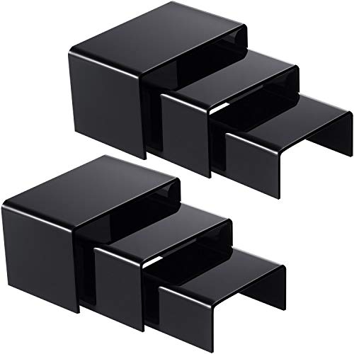 Chuangdi Acrylic Display Risers for Jewelry & Food - 2 Sets