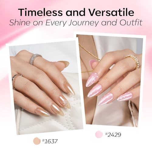 Modelones Jelly Gel Nail Polish Set - Hema Free, 6 Trendy Colors