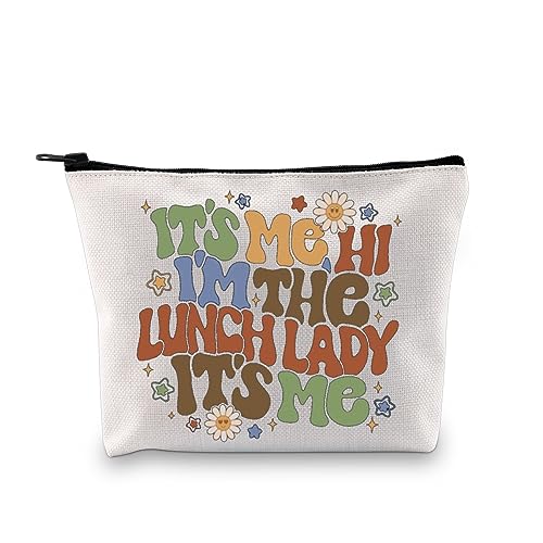 I’m Lunch Lady Canvas Zipper Pouch - Cafeteria Staff Makeup Bag Gift