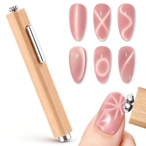 3-in-1 Cat Eye Nail Magnet Tool with Protective Cover