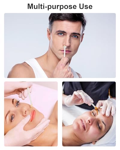 50 Nose Wax Sticks Kit for Men & Women - Double-Ended Applicators