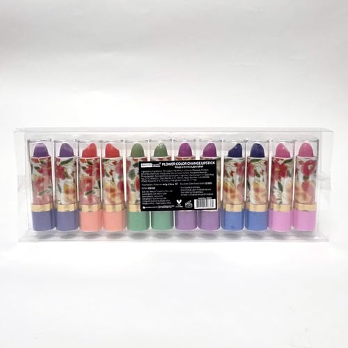 Beauty Treats Aloe Vera Color Changing Mood Lipstick Set - 12 Pack