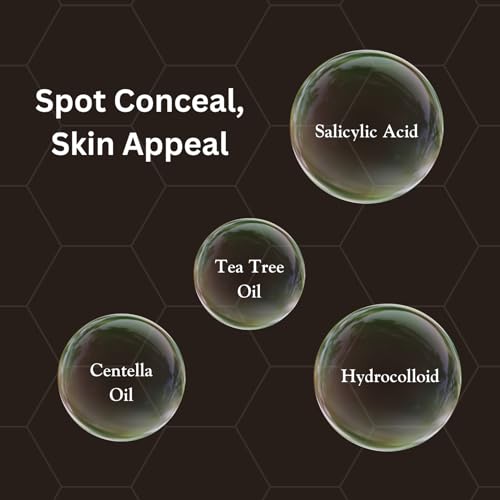 Good Vibes Cosmetics Hydrocolloid Acne Patches - Invisible Spot Stickers with Salicylic Acid & Tea Tree Oil, 360 Count