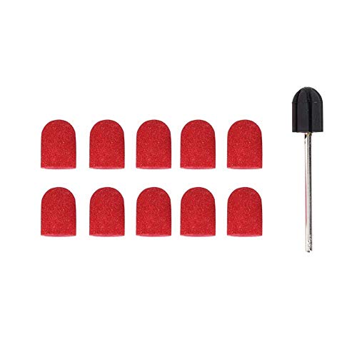ZJchao 4# Nail Drill Bits Kit - Sanding Ring Head for Manicure & Pedicure, 10x15mm, Professional Nail Art Tool