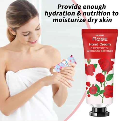 74 Pack Natural Fragrance Hand Cream Set, Moisturizing Travel Size Lotion