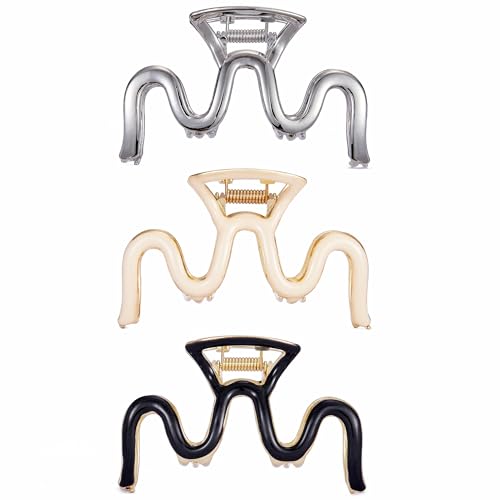 SINIDE Metal Claw Clips for Women - 3.5 Inch Strong Hold Hair Accessories