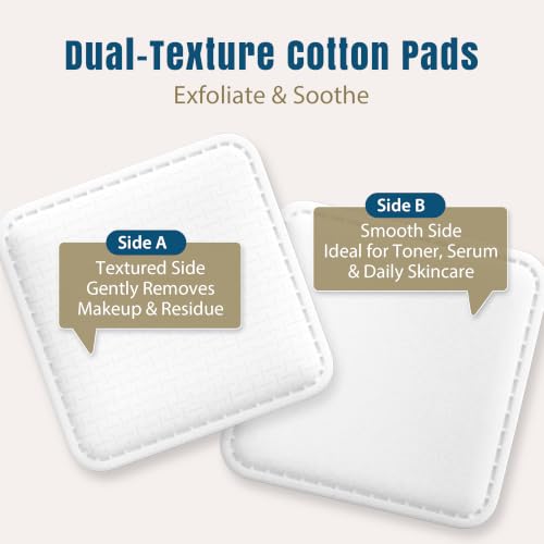 Ourmed Life Large Cotton Pads - 3x3 Makeup Remover, 120 ct