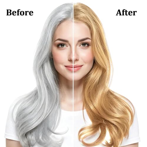 Farndu Luxury Blonde Hair Dye Shampoo for Gray Hair Coverage