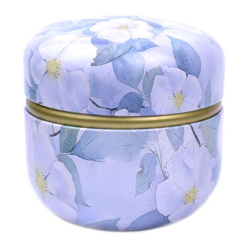 Topwon Purple Jasmine Powder Case with Puff - Body & Baby Powder Container
