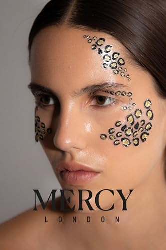 Mercy London Leopard Print Face Jewels - Halloween Costume Accessories