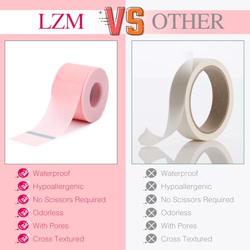 Lash Tape 1 inch 2 Rolls Pink