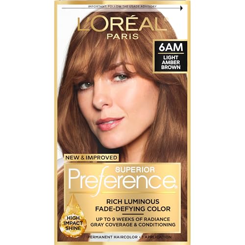 L'Oreal Paris Superior Preference Light Amber Brown Hair Dye Kit