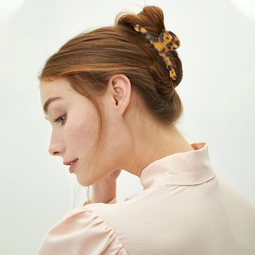 FASOTY Tortoise Shell Hair Claw Clips Set - Large Non-Slip Hair Accessories for Women
