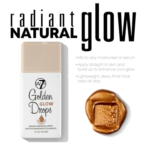 W7 Golden Glow Bronzing Drops - Liquid Bronzer for Flawless Skin
