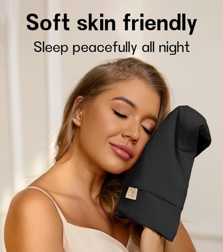 SECZIPE Mulberry Silk Sleep Bonnet - Adjustable Hair Protection Cap