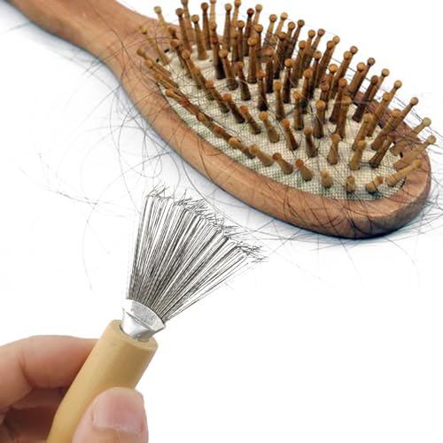 Hair Brush Cleaner Tools 6-Pack with Metal Wire Rake for Salon & Home