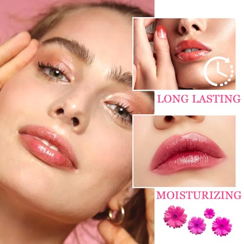 7PCS Aloe Vera Color Changing Lipstick Set for Women – Moisturizing Tinted Lip Balm & Gloss