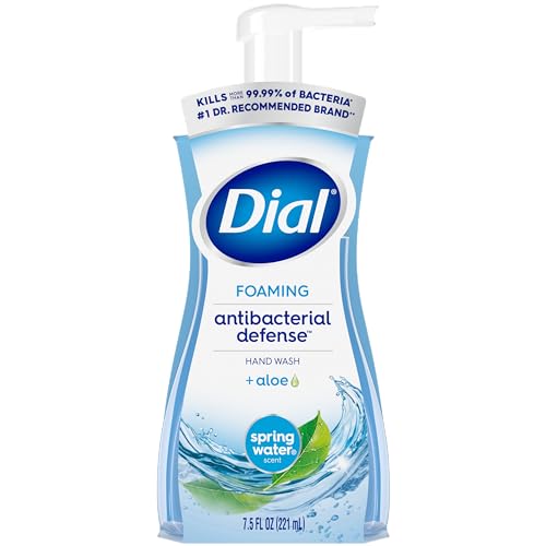 Dial Antibacterial Foaming Hand Wash - Spring Water, 7.5 fl oz (Pack of 2)