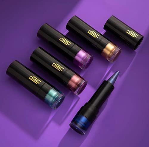 Black Radiance Metalicious Lip Sculptor Pack of 2 - Violet Metallic Lipstick with Vitamin E