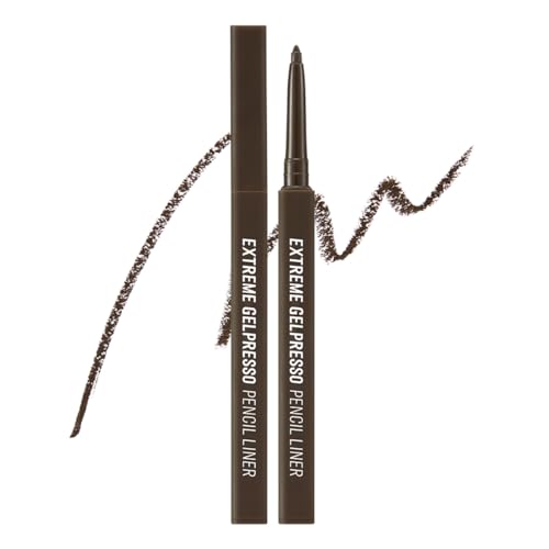 CLIO Extreme Gelpresso Eyeliner Pencil Black Brown 001 - Waterproof, High Pigment