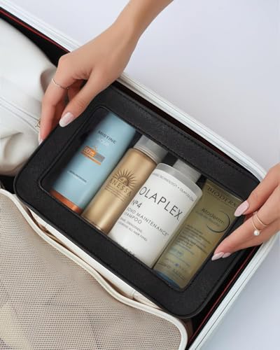 Clear Makeup Bag, Travel Cosmetic Case Toiletry Bag Make up Organizer