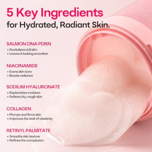 SPODARE Salmon DNA Collagen Jelly Toner Pads Pink, 70 Count – Hydrating Face Mask & Eye Care