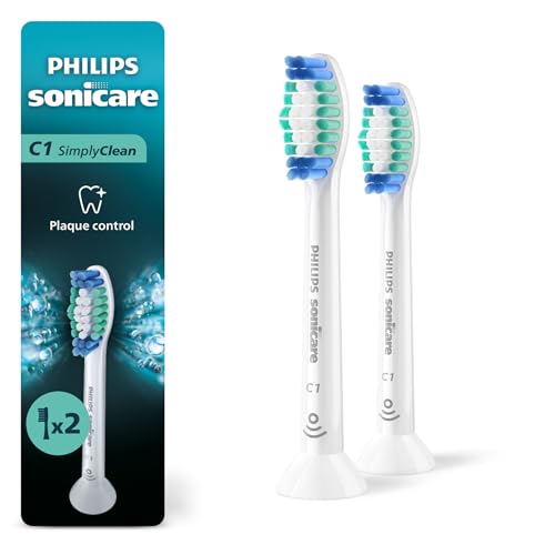 Philips Sonicare C1 SimplyClean Replacement Brush Heads, 2-Pack