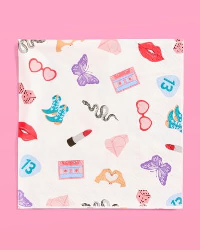 25 Pack Concert Party Icon Napkins - 3-Ply Tableware for Bachelorette & Birthday