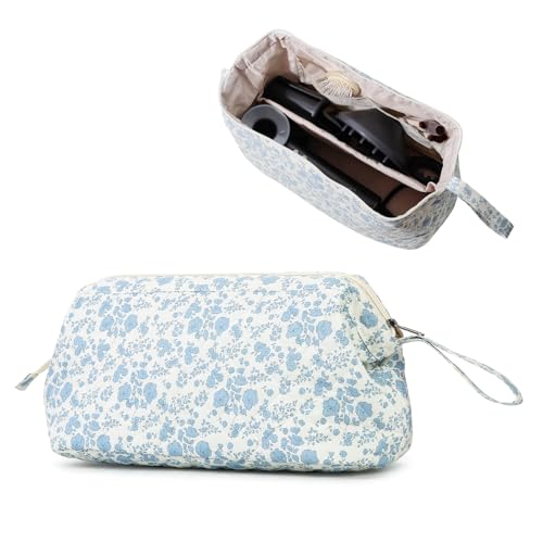AMZMA Quilted Hair Tools Travel Bag, Portable Hair Dryer & Styler Organizer