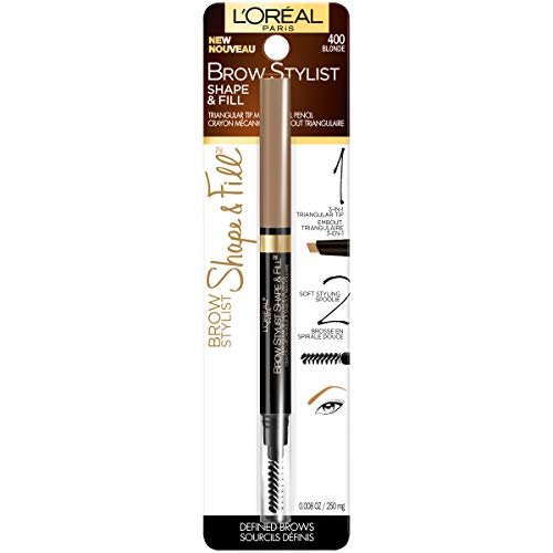 L'Oreal Paris Brow Stylist Shape & Fill Pencil - Blonde, 0.008 oz
