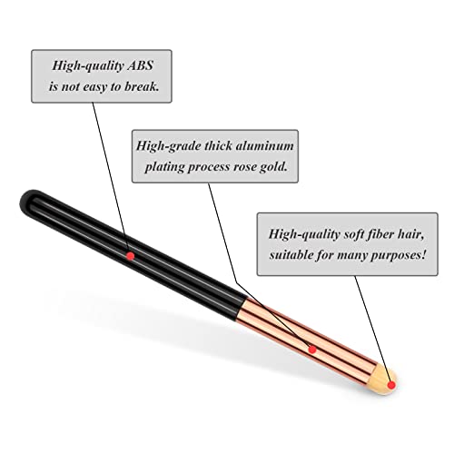 Professional 3-Piece Eye Makeup Brush Set for Blending & Concealer
