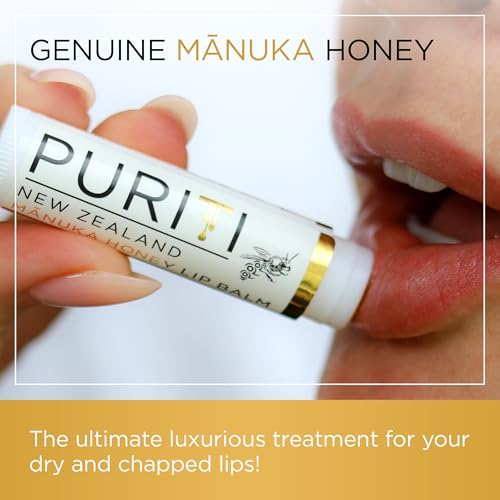 PURITI Manuka Honey Lip Balm 3-Pack – Soothing & Moisturizing