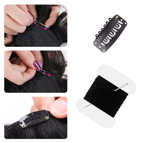20 Pcs U-Shape Wig Clips for Hair Extensions – Durable & Easy to Use