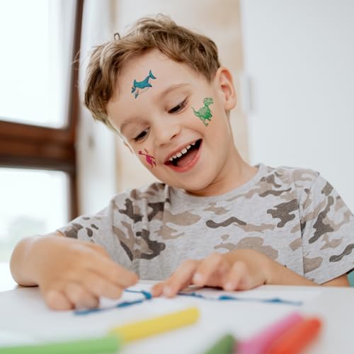 Zhtulck 600+ Kids Temporary Tattoos Set - Waterproof & Fun Designs