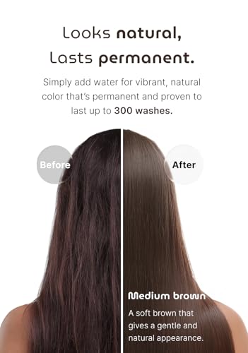 SEEDBEE Korean Permanent Hair Dye Kit - Medium Brown, Vegan, Gray Coverage